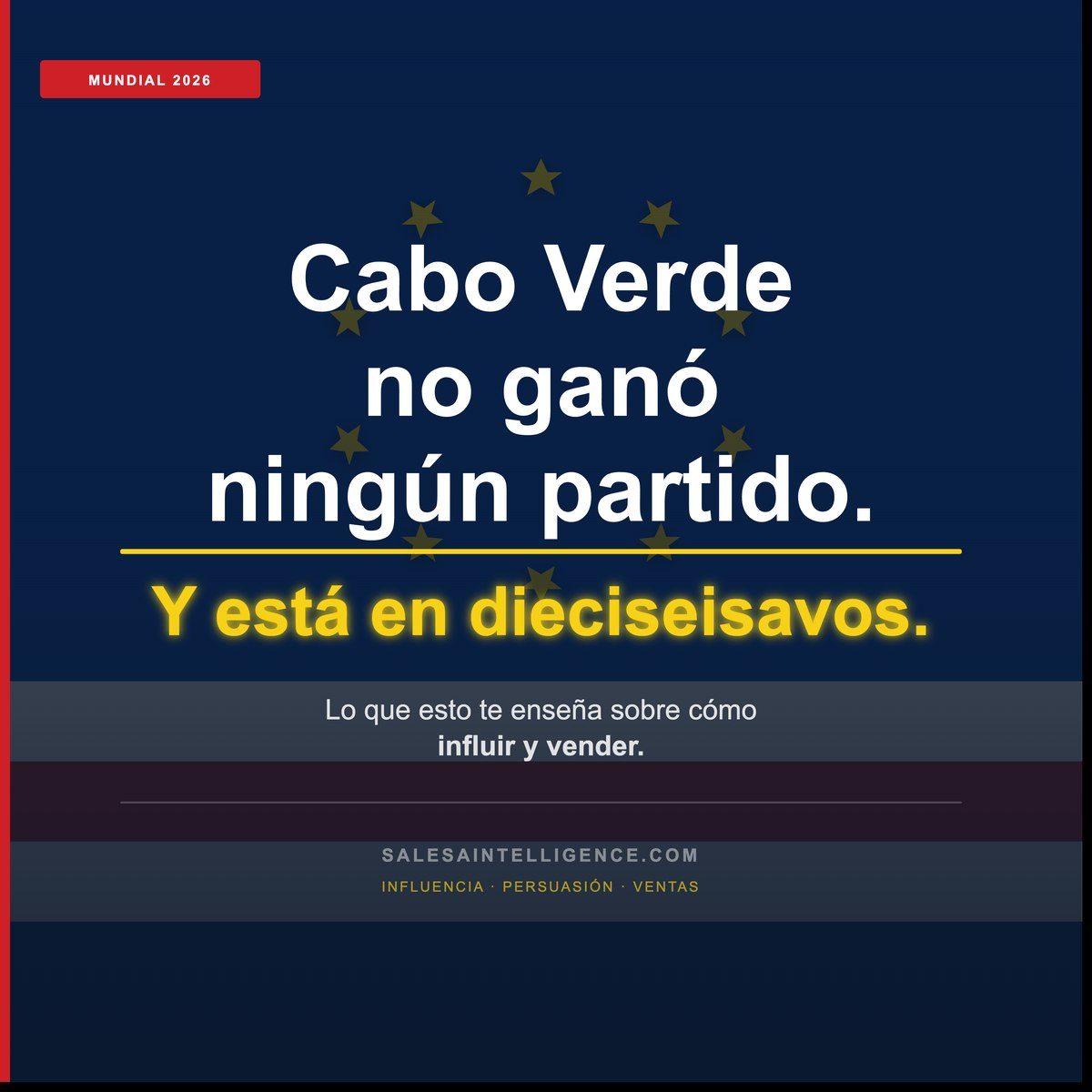 Cabo Verde no ganó ningún partido y está en dieciseisavos del Mundial 2026